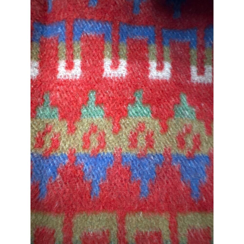 Vintage Central Falls Aztec Flannel Fleece Cardigan Medium Usa View 5